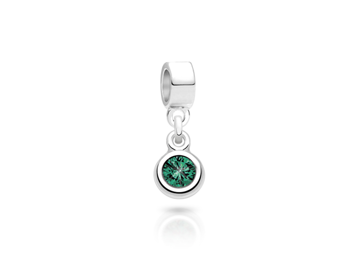 Enlarged to Show Detail<br />Adoré&trade; Charm Shown with White Bail