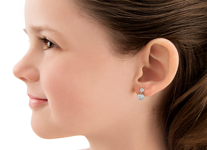 Earring Shown on 4 Year Old Girl