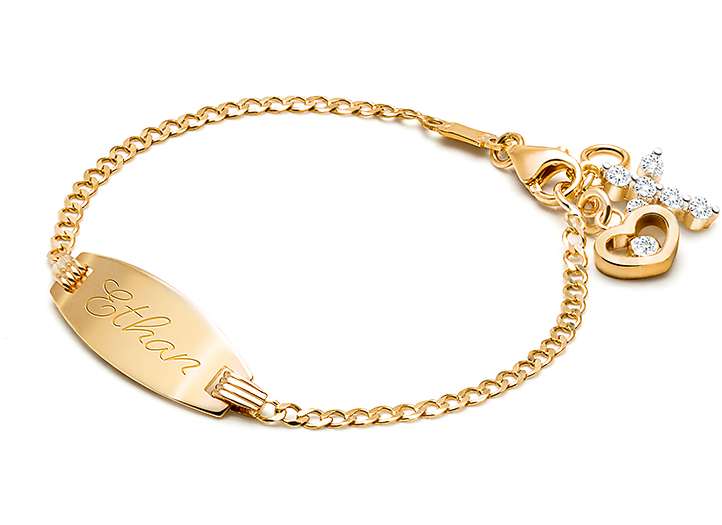Enlarged to Show Detail<br />Shown with <u>Upgraded</u> Religious Charm, All Other Charms are <u>Optional</u>
