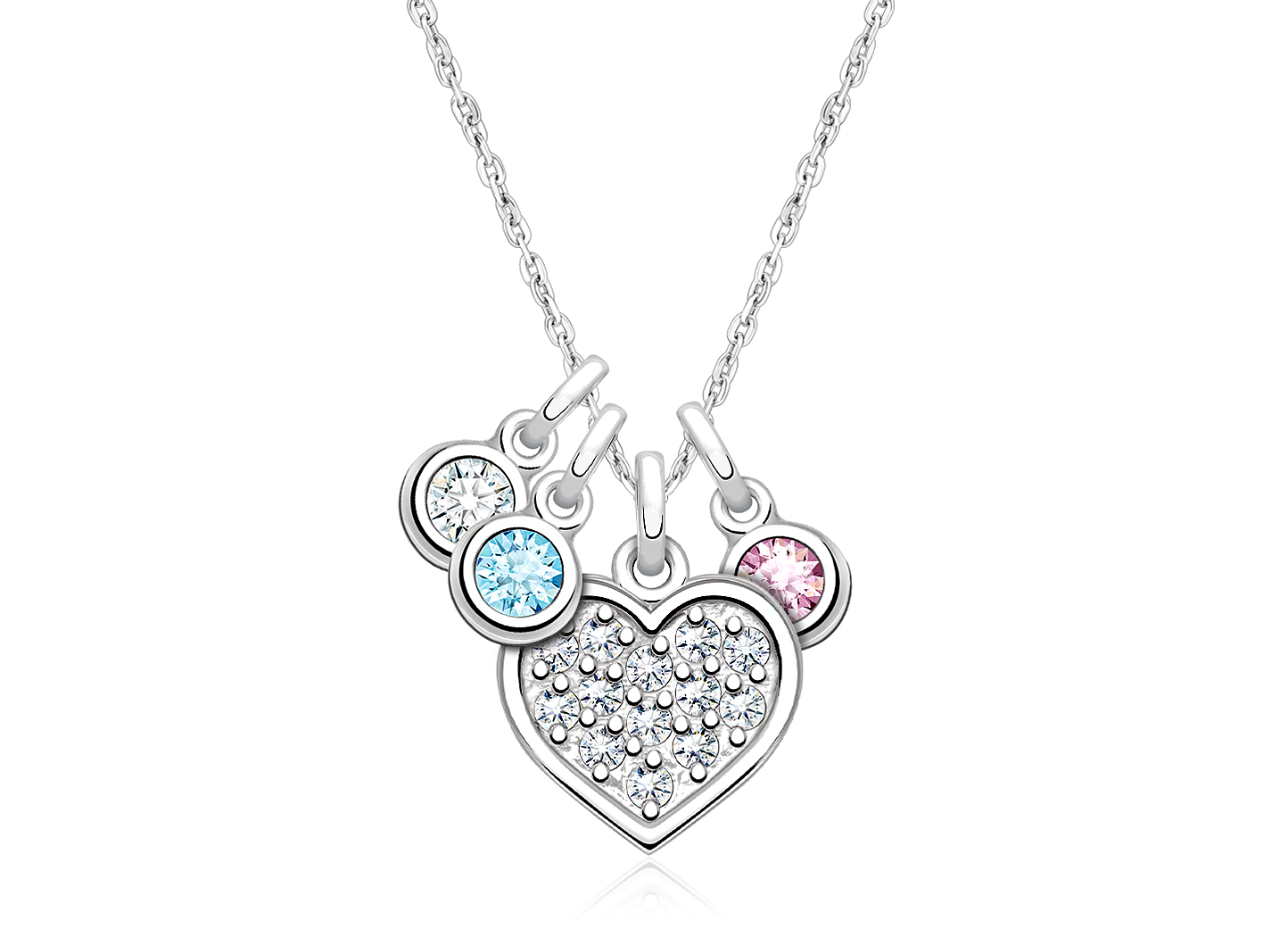 Example Shown with Birthstones for Three Children<br />
Enlarged to Show Detail
