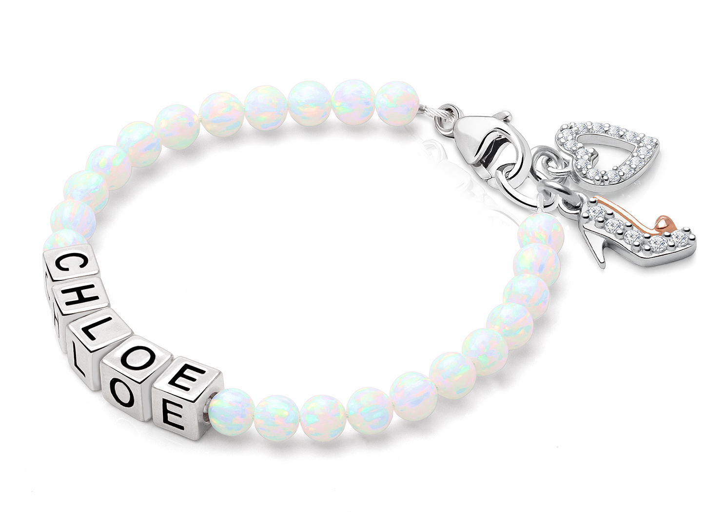 Heart and Princess Show Charm <u>NOT</u> Included<br />( add the charms your child would love )