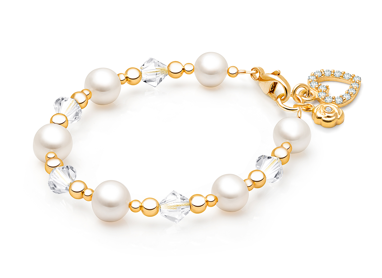 April Birthstone Shown<br />Heart and Flower Charms <u>NOT</u> Included<br />( add the charms your teen would love )