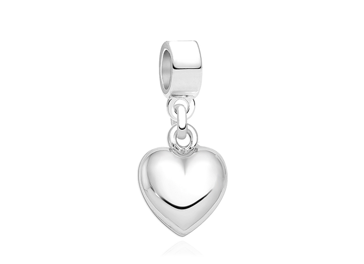 Enlarged to Show Detail<br />Adoré™ Charm Shown with Silver Bail
