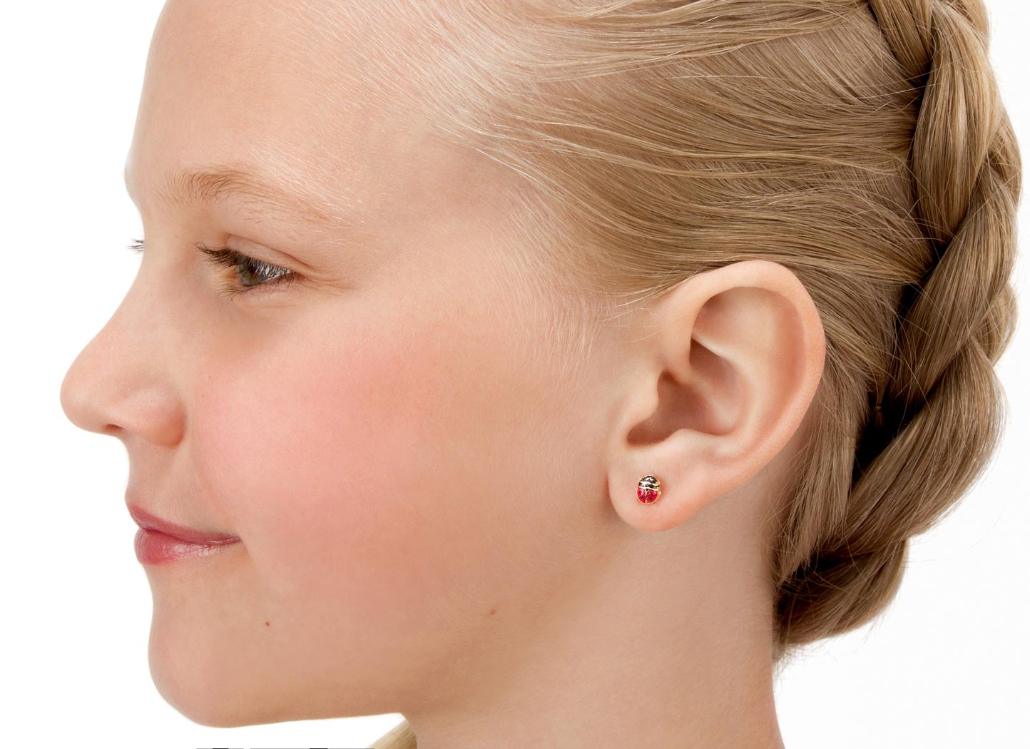 Earring Shown on Child Model