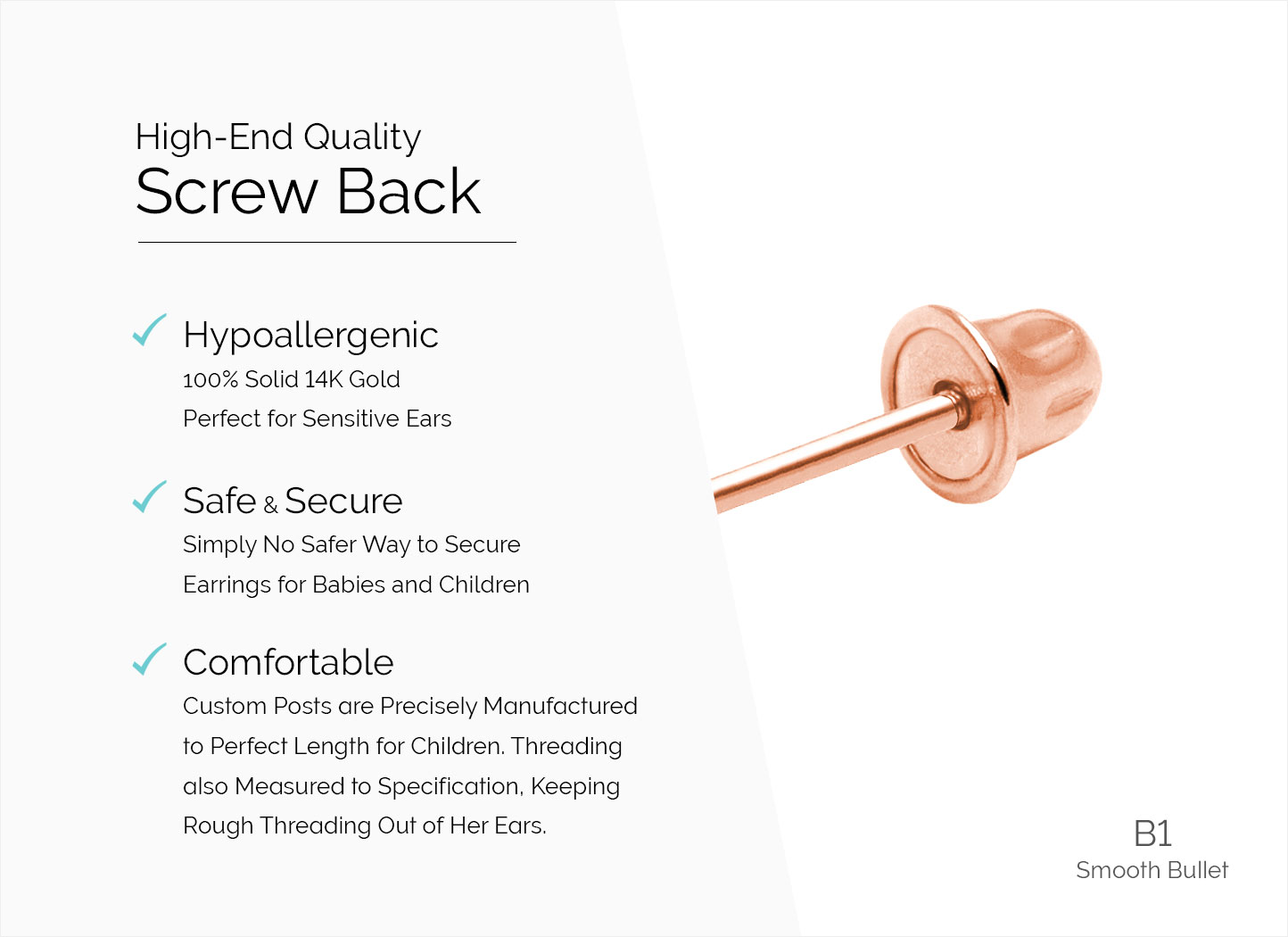 B1 Smooth Bullet Screw Back