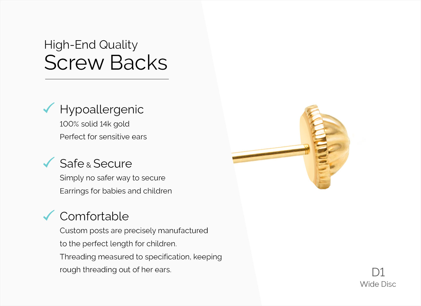 D1 Wide Disc Screw Back