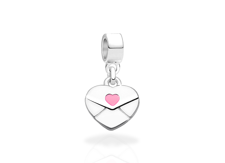 Enlarged to Show Detail<br />Adoré&trade; Charm Shown with Silver Bail