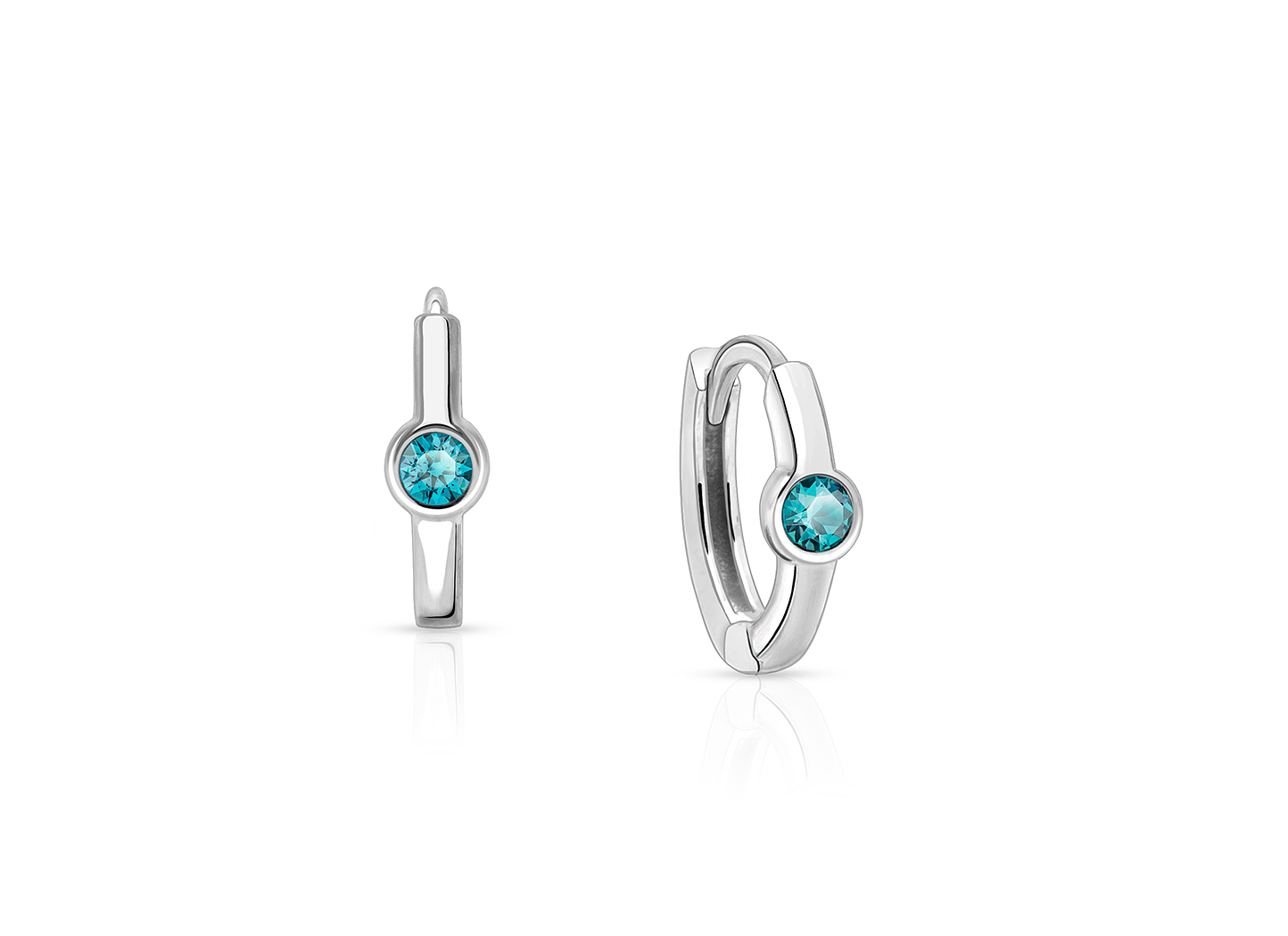 December Birthstone Shown<br />Enlarged to Show Detail