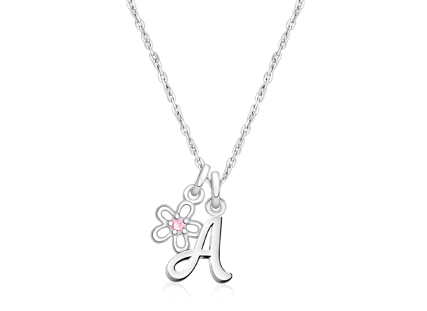 Enlarged to Show Detail<br />Example Shown with <u>Optional</u> Flower Charm