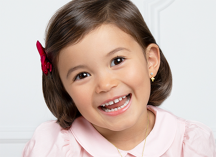 Earring Shown on 4 Year Old Girl