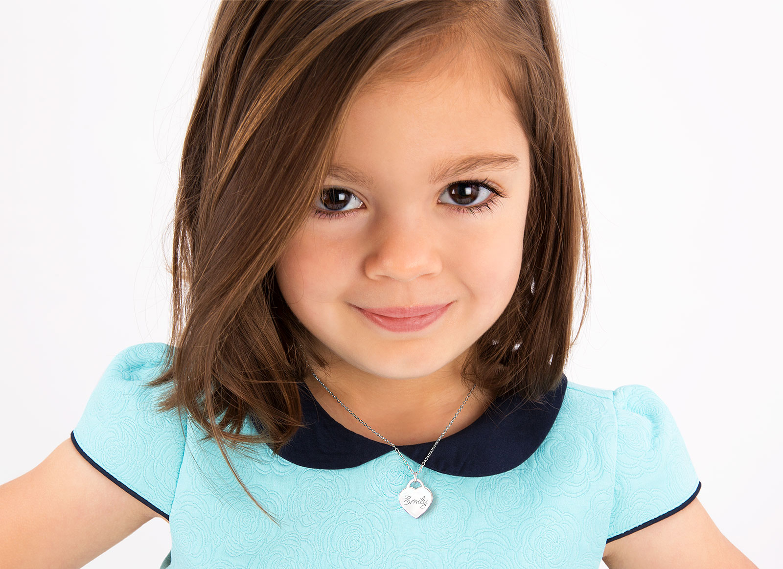 Necklace Shown on 4 Year Old Girl