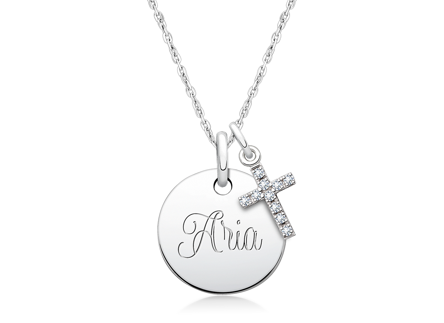 <br />Shown with <u>Upgraded</u> Cross Charm <u>NOT</u> Included<br />( add the charms your child would love )