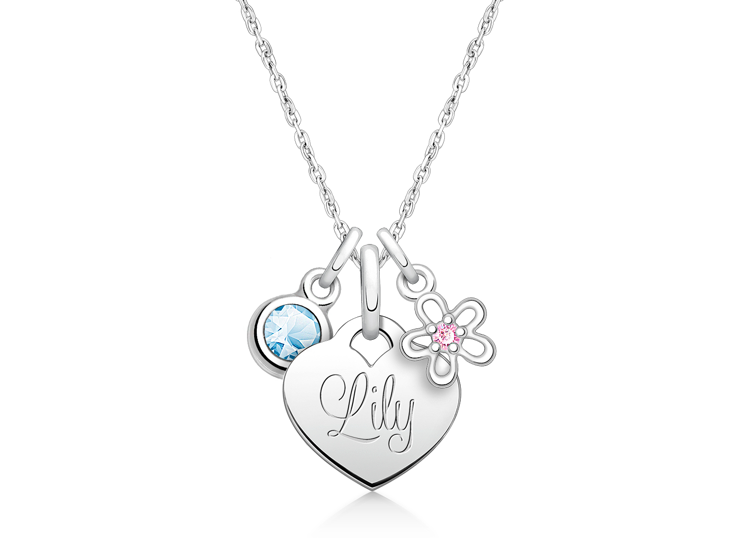 Birthstone & Flower Charms <u>NOT</u> Included<br />( add the charms your child would love )