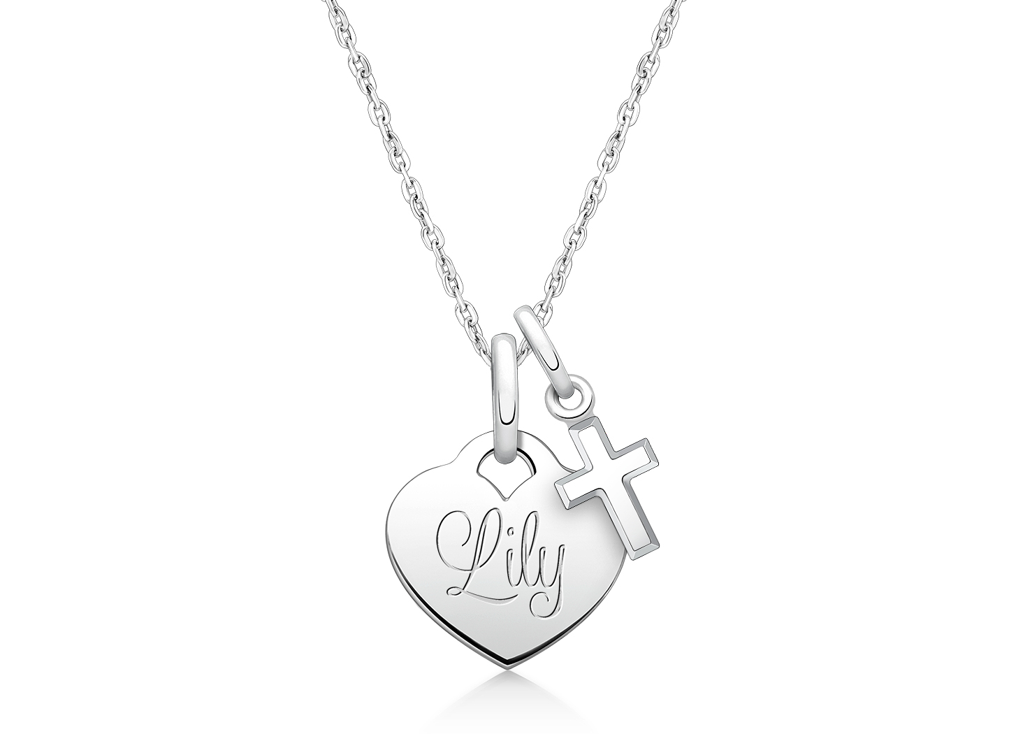 Shown with <u>Included</u> Cross Charm<br />( add the charms your child would love )
