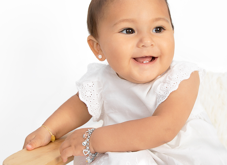 Bracelet Shown on 1 Year Old Girl<br />&nbsp