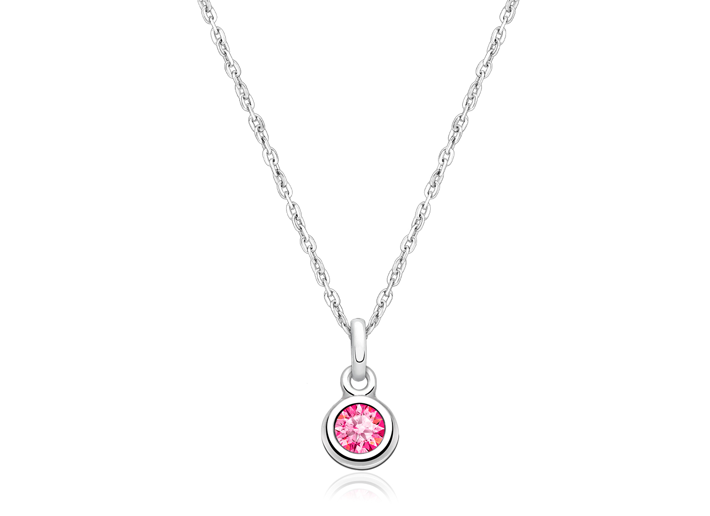 October Birthstone Shown<br />Enlarged to Show Detail