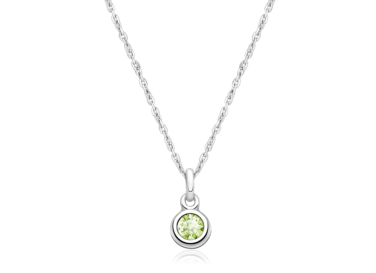 August Birthstone Shown<br />Enlarged to Show Detail
