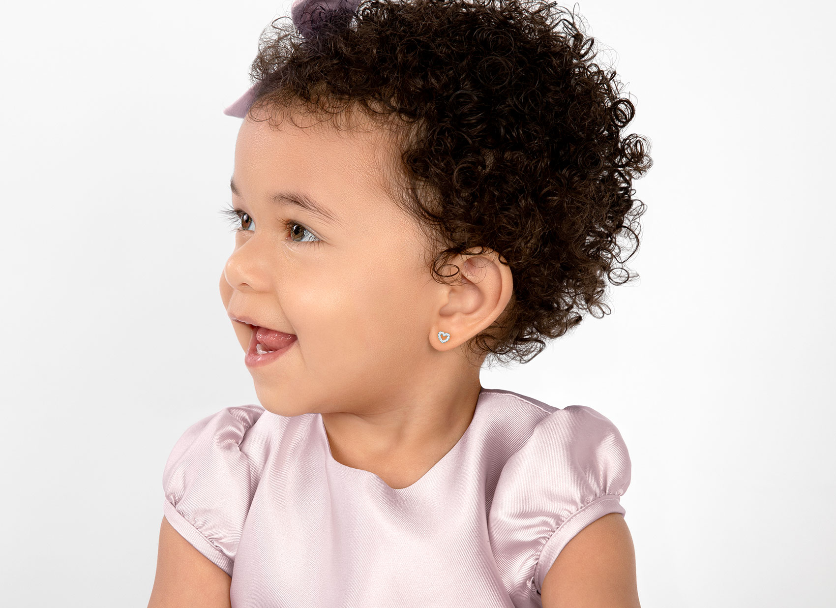 Earring Shown on 18 Month Old Girl