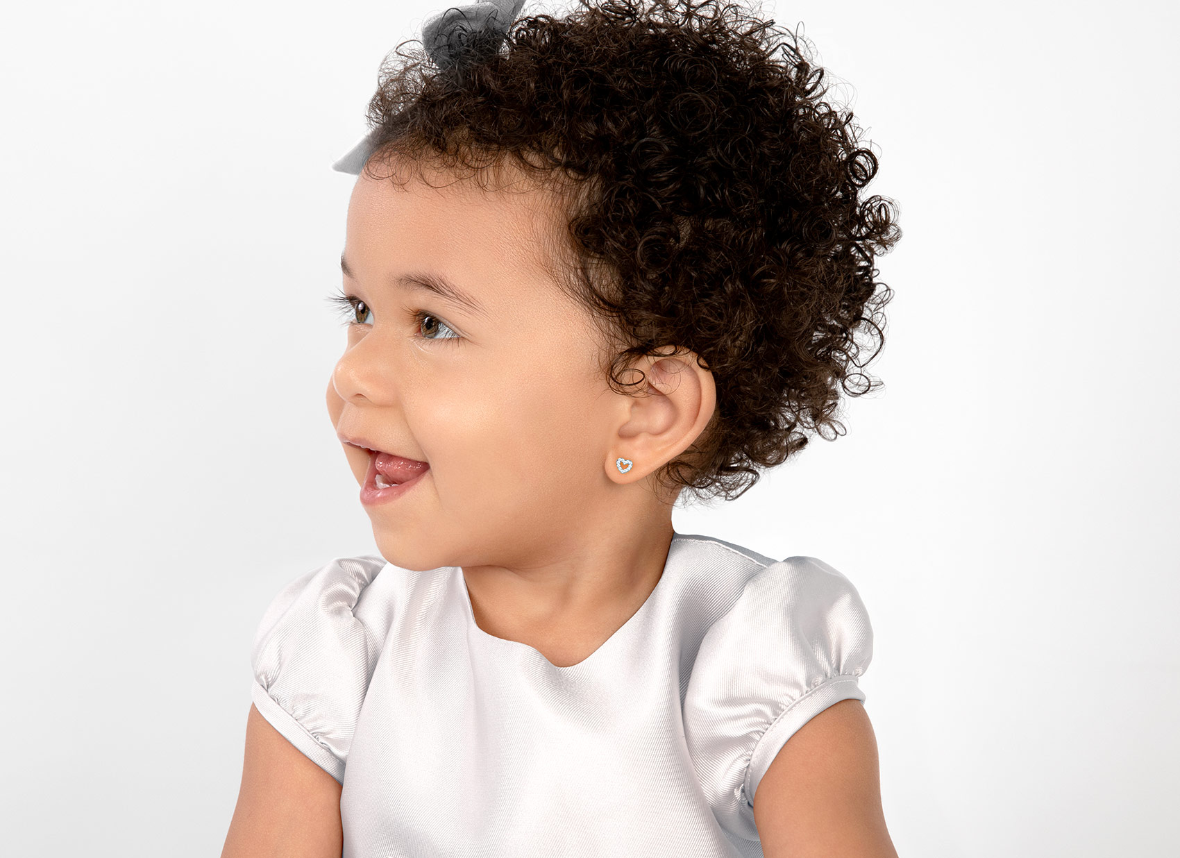 Earring Shown on 1 Year Old Girl