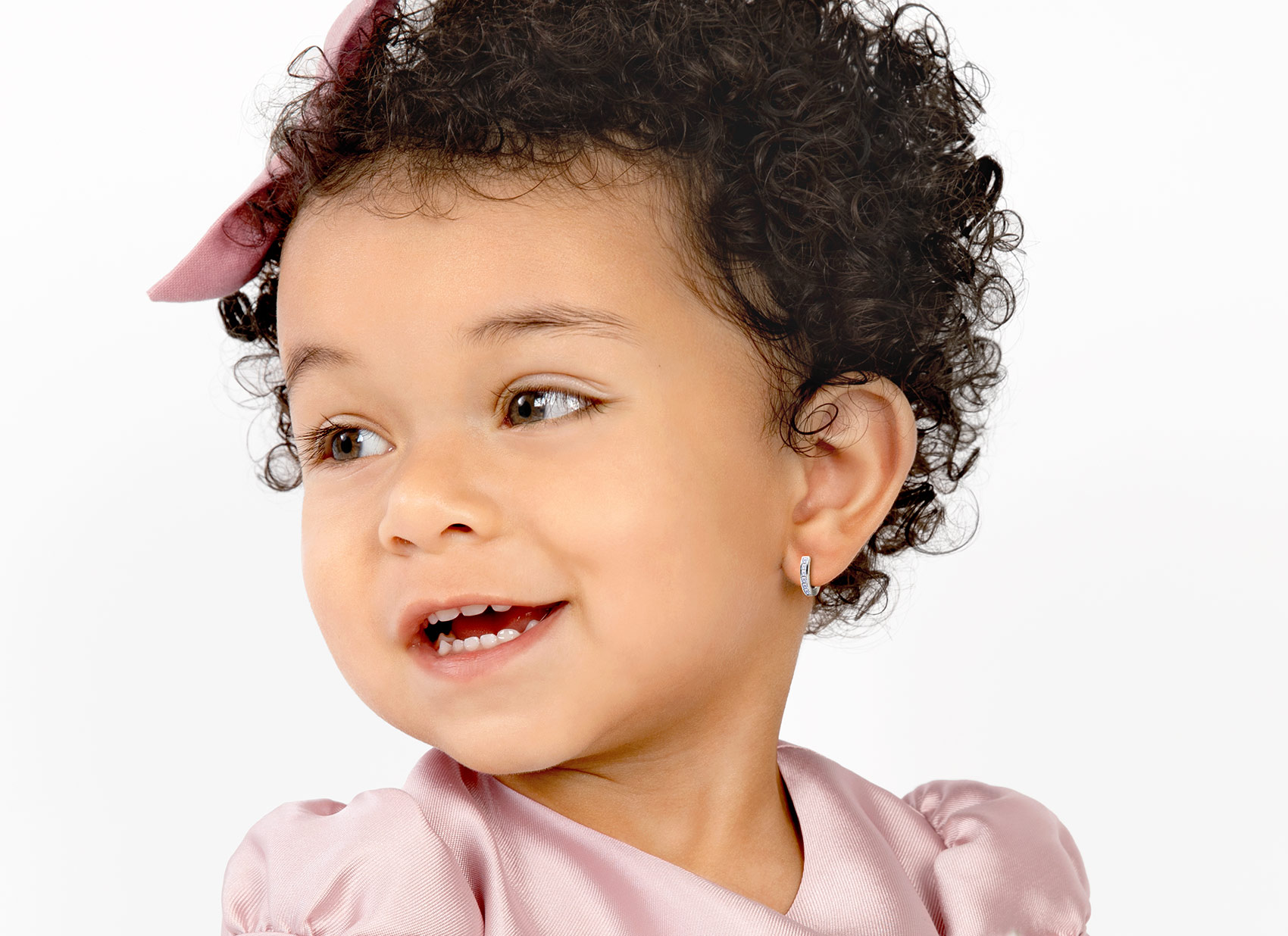 Earring Shown on 2 Year Old Girl