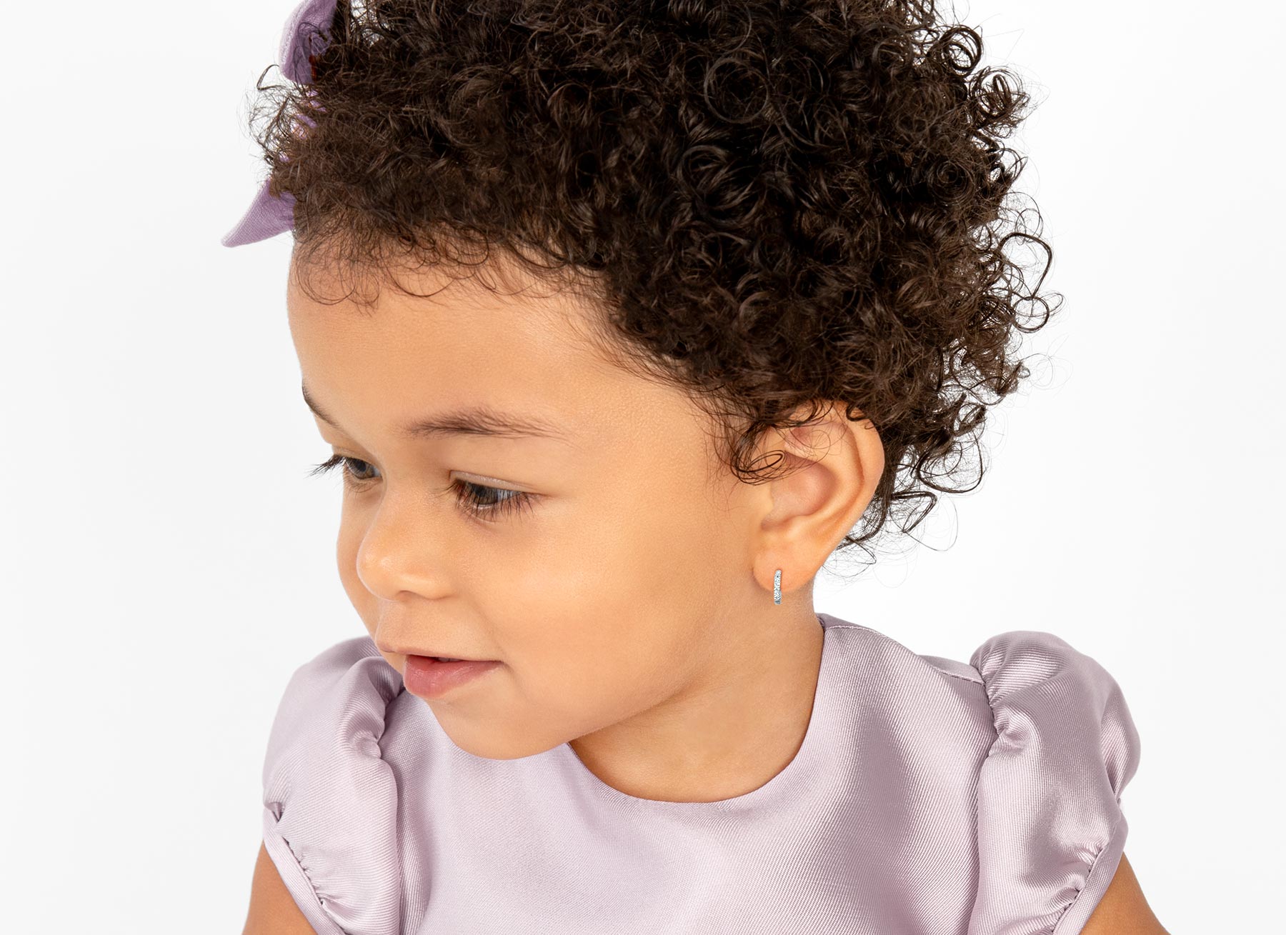 Earring Shown on 2 Year Old Girl
