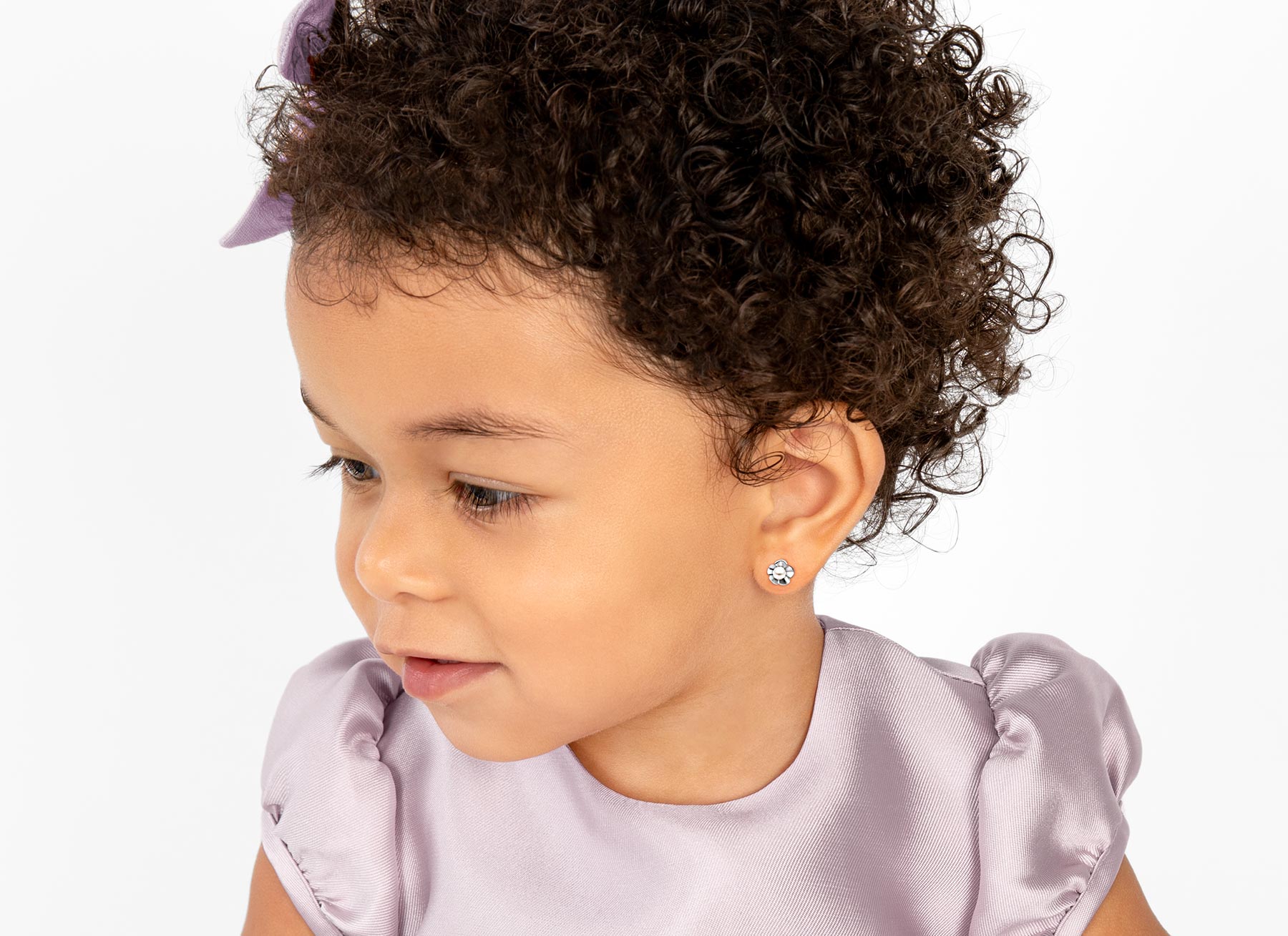 Earring Shown on 2 Year Old Girl