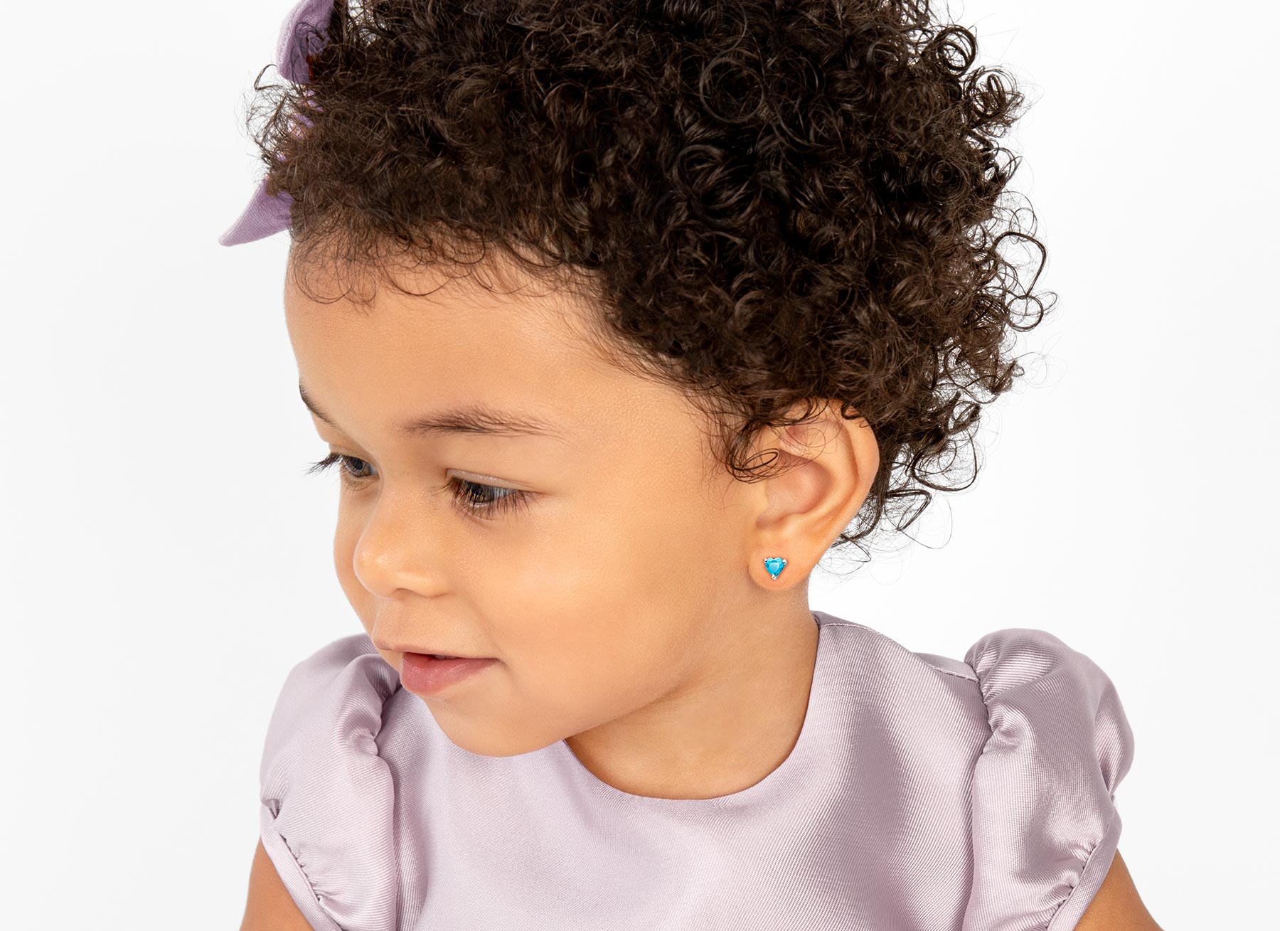 Earring Shown on 2 Year Old Girl