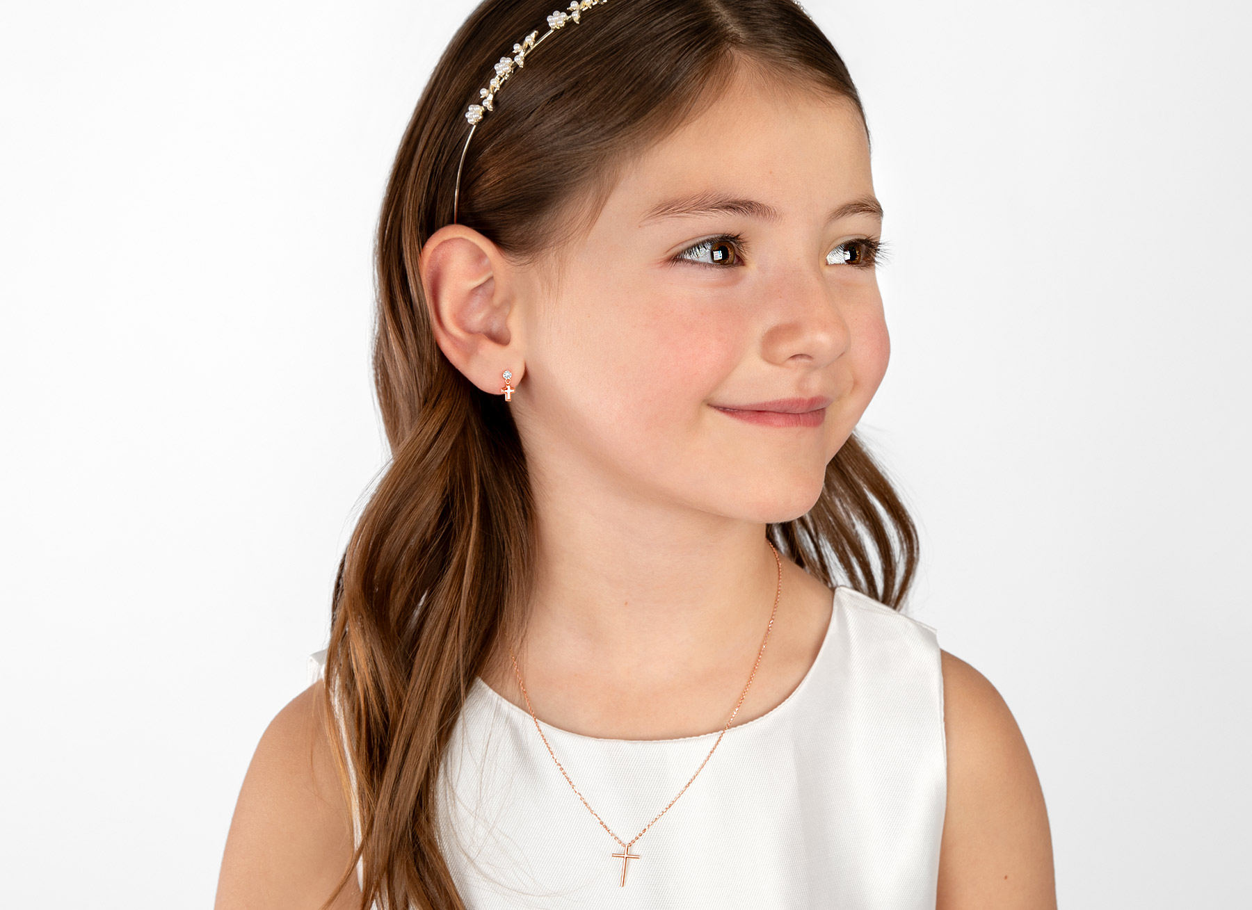 Necklace Shown on 7 Year Old Girl