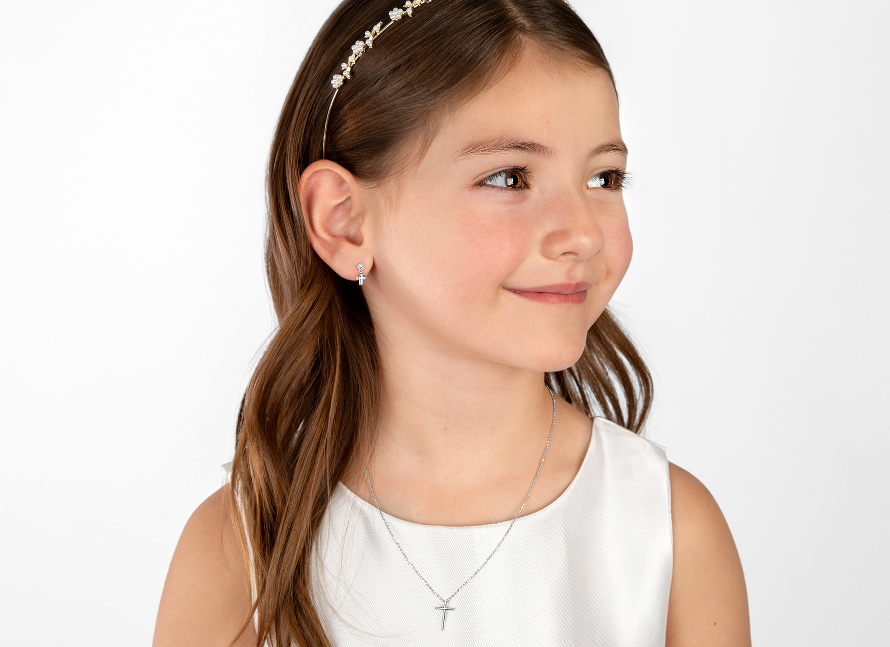 Necklace Shown on 7 Year Old Girl