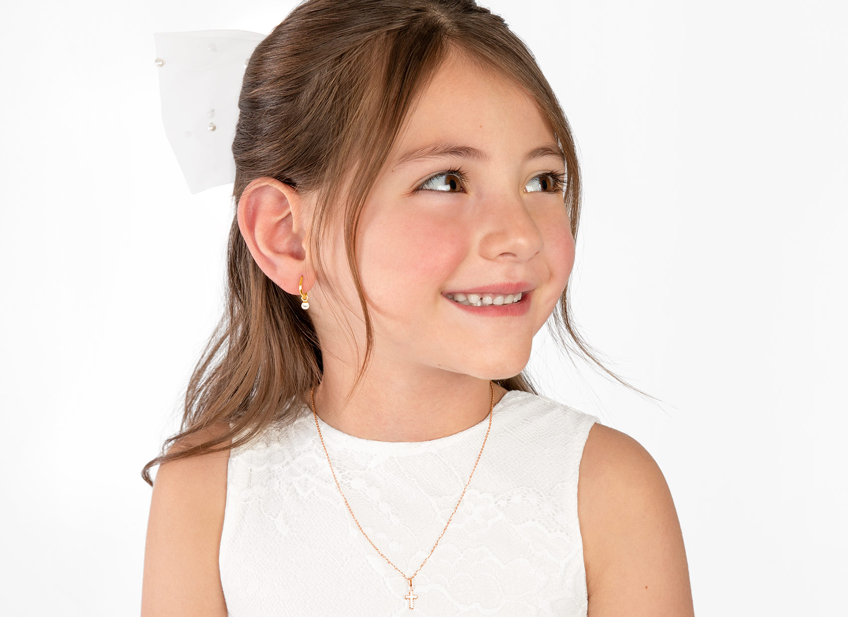 Necklace Shown on 7 Year Old Girl