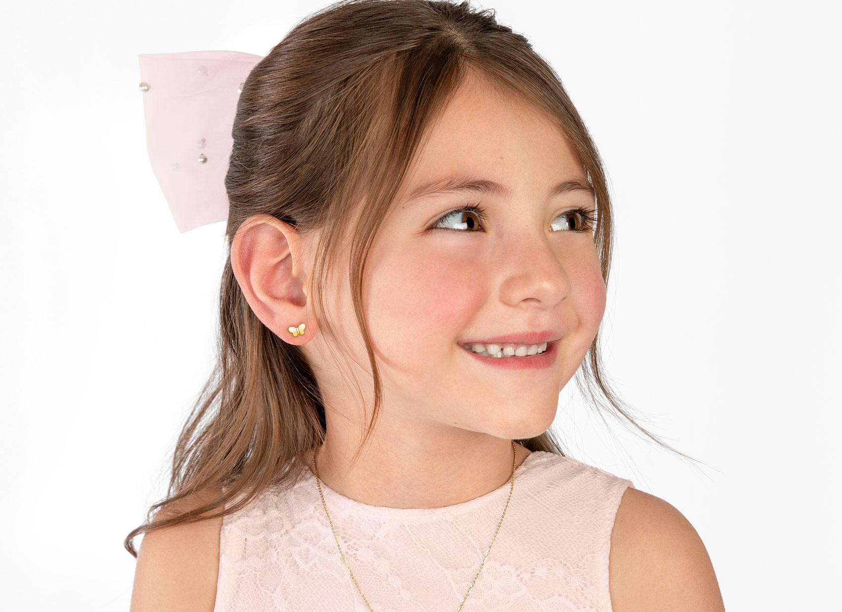 Earring Shown on 7 Year Old Girl