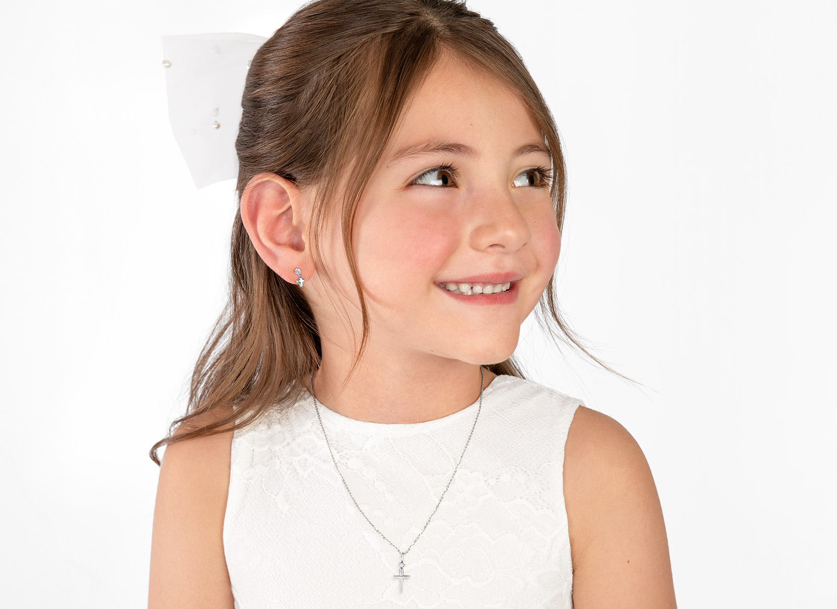 Necklace Shown on 7 Year Old Girl