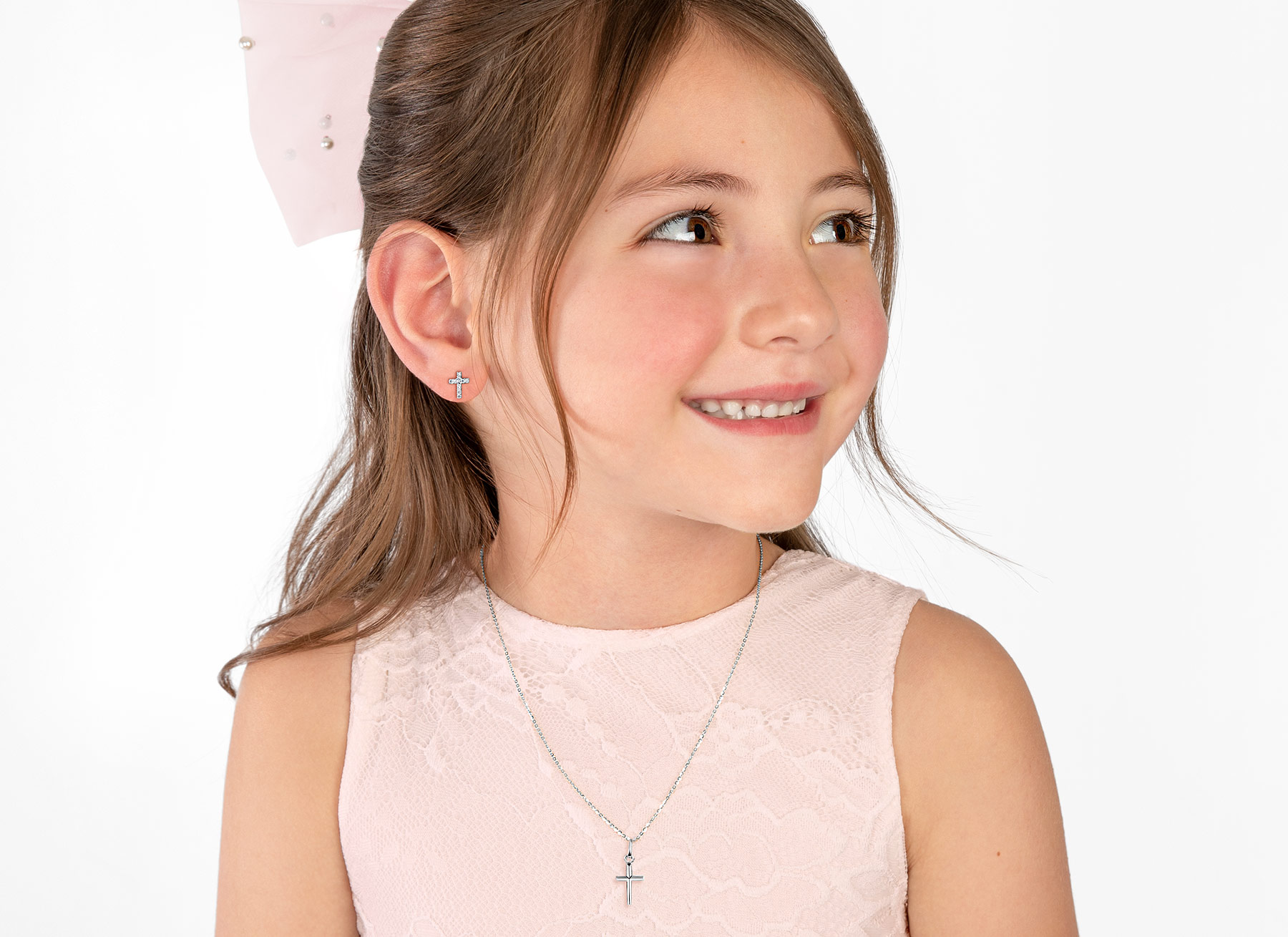 Necklace Shown on 7 Year Old Girl