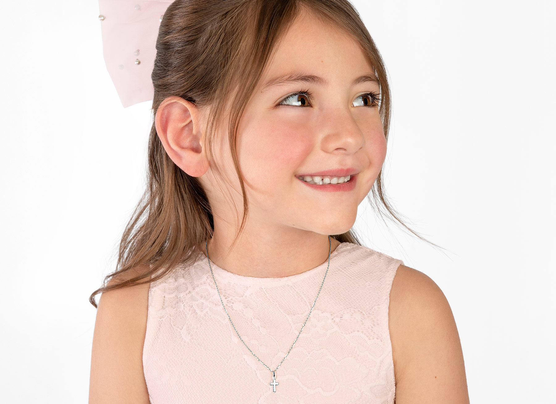 Necklace Shown on 7 Year Old Model