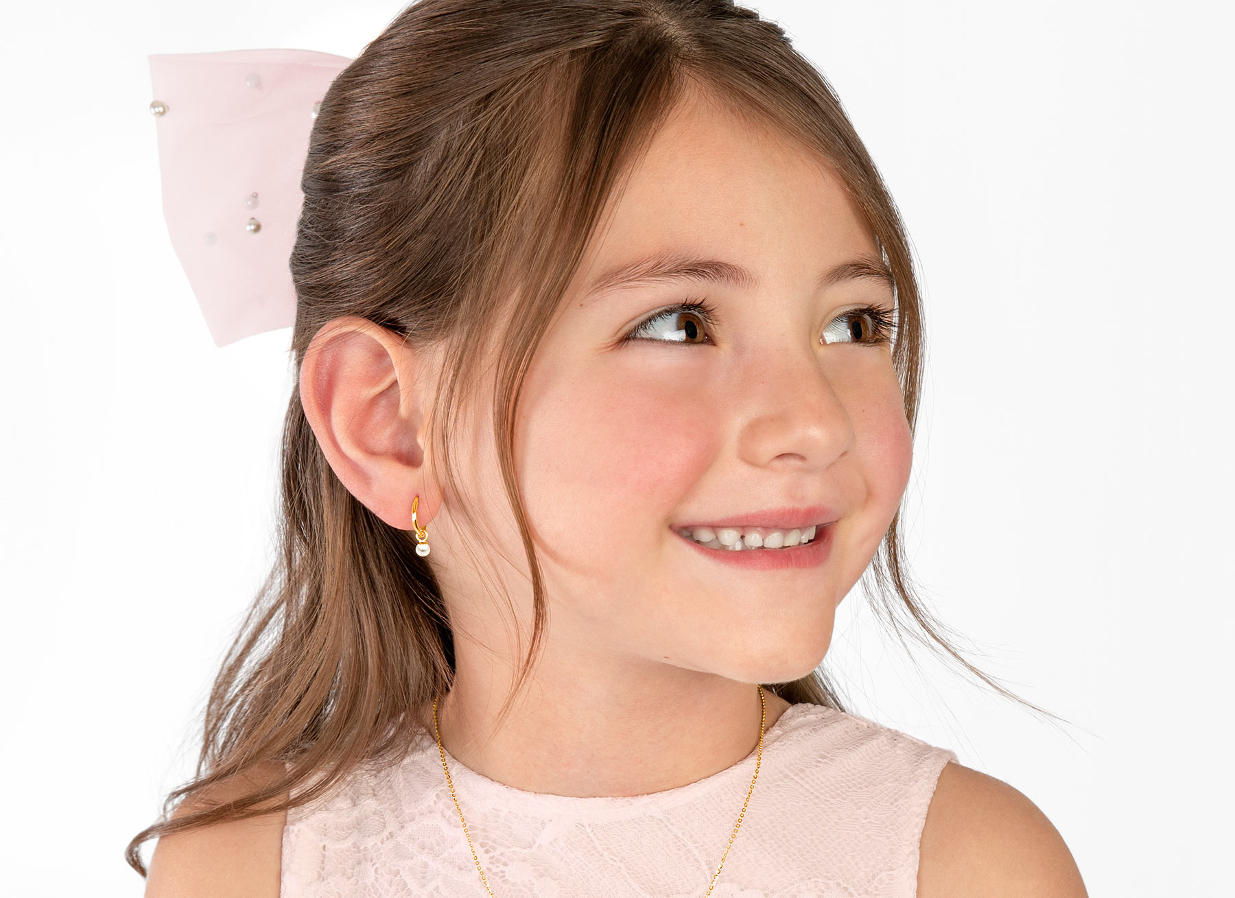 Earring Shown on 7 Year Old Girl