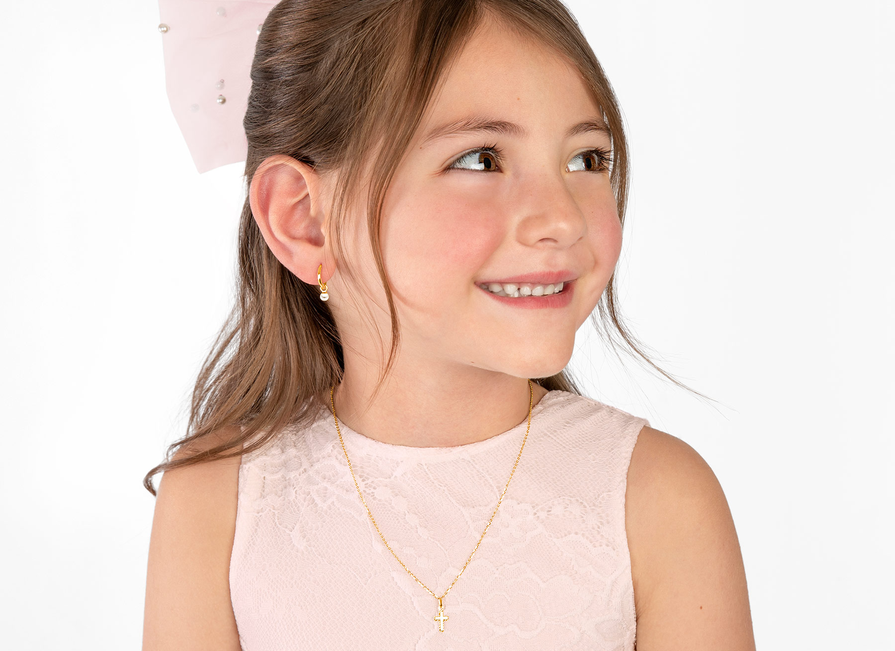 Necklace Shown on 7 Year Old Girl