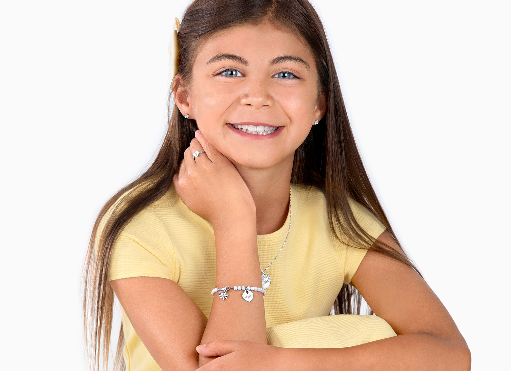 Example Bracelet Shown on 11 Year Old Girl