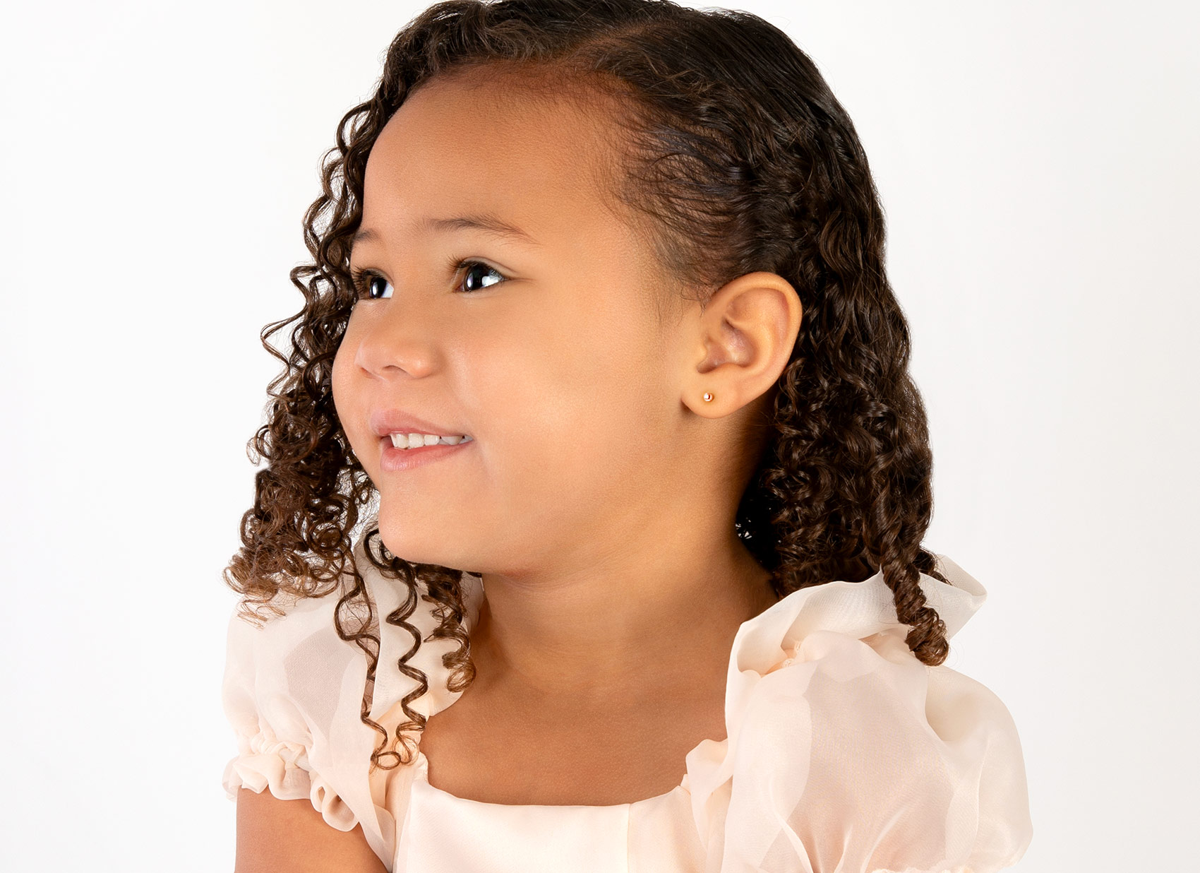Earring Shown on 4 Year Old Child
