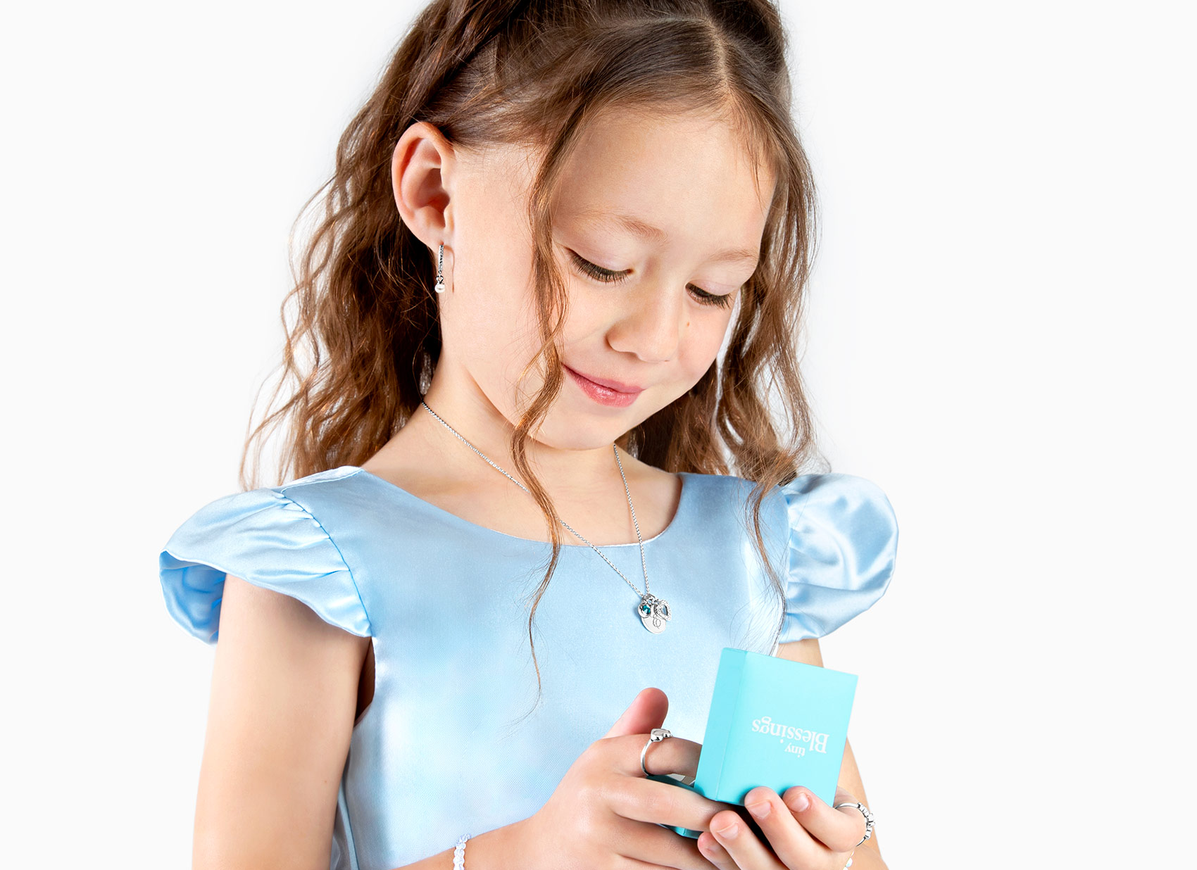 Example Necklace Shown on 5 Year Old Girl