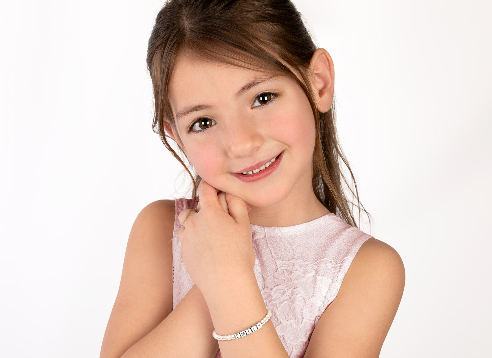 Example Bracelet Shown on 7 Year Old Girl<br />&nbsp;