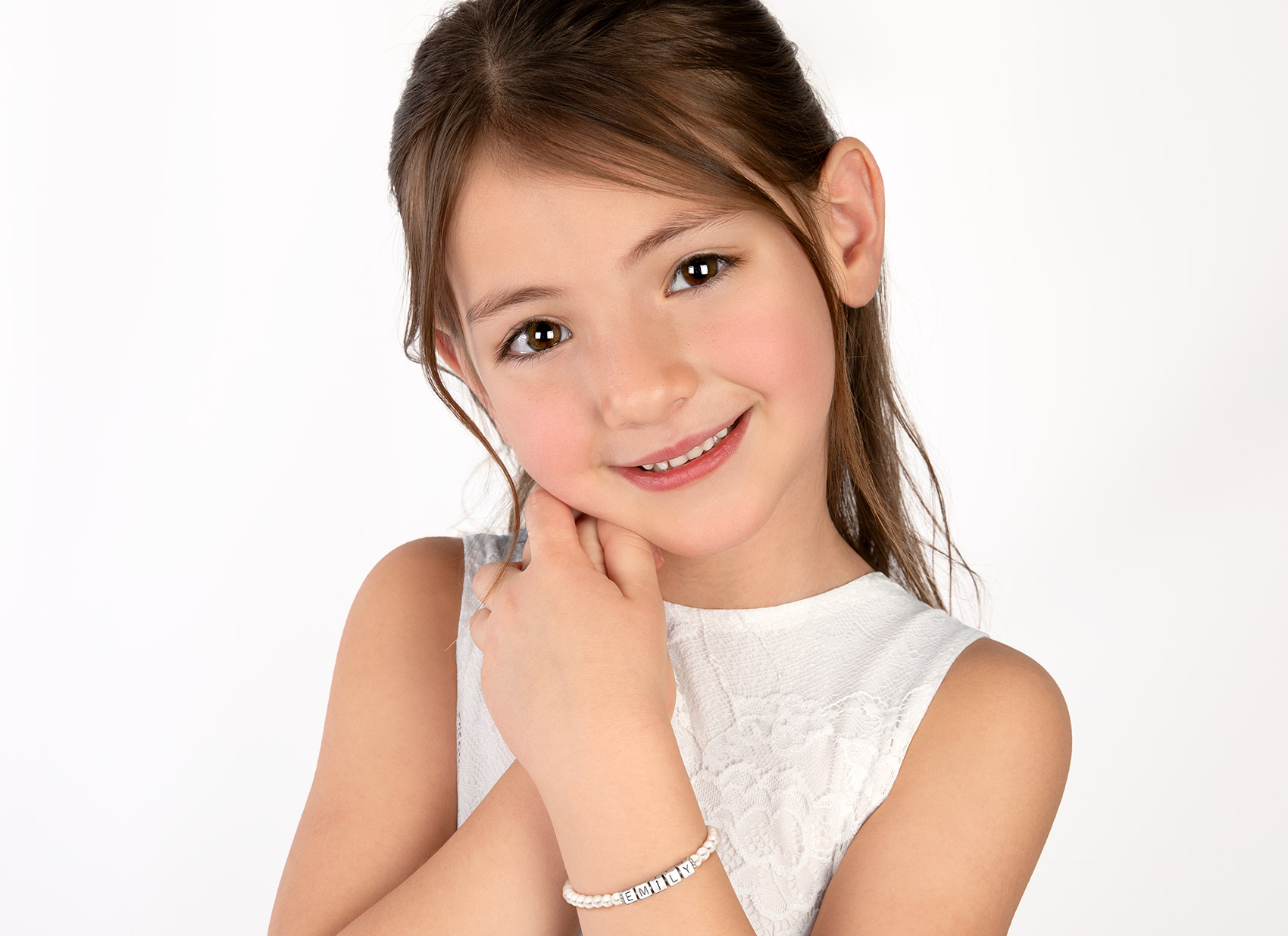 Example Bracelet Shown on 7 Year Old Girl