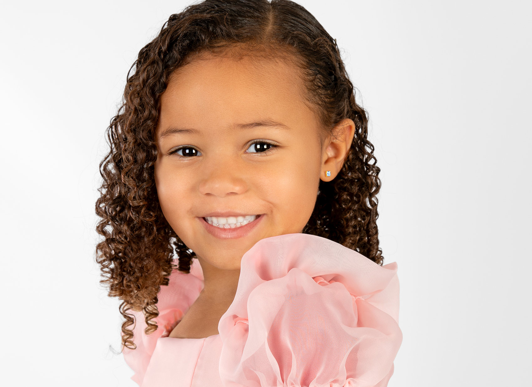 Earring Shown on 4 Year Old Girl