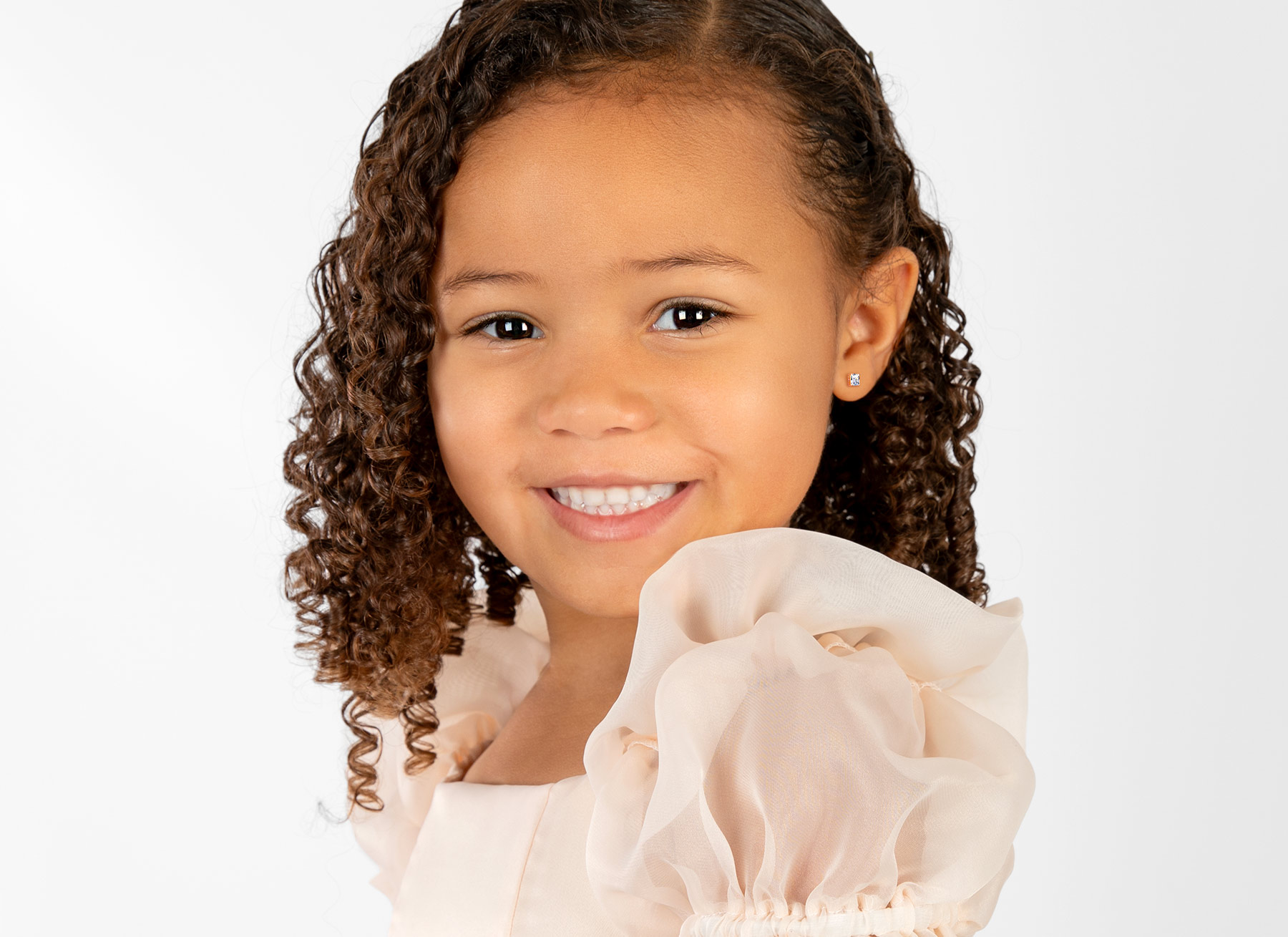 Earring Shown on 4 Year Old Girl
