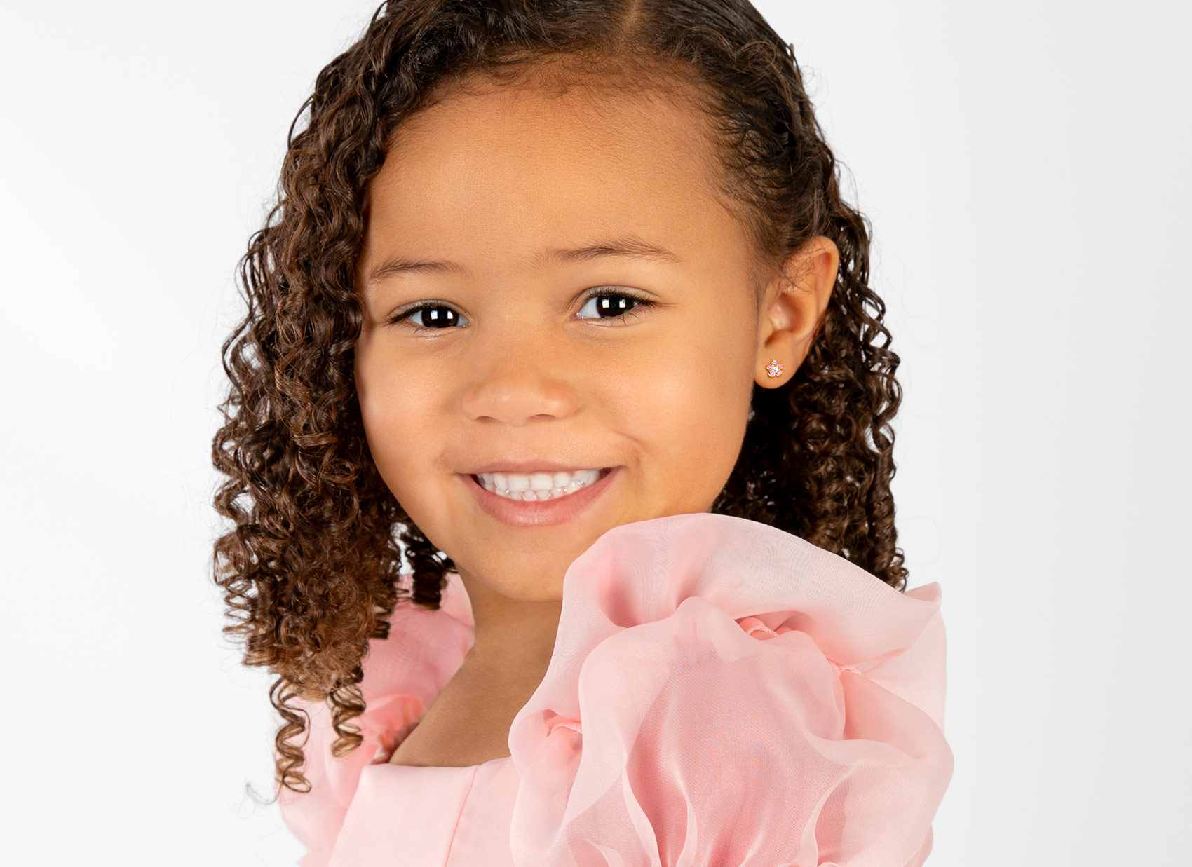 Earring Shown on 4 Year Old Model