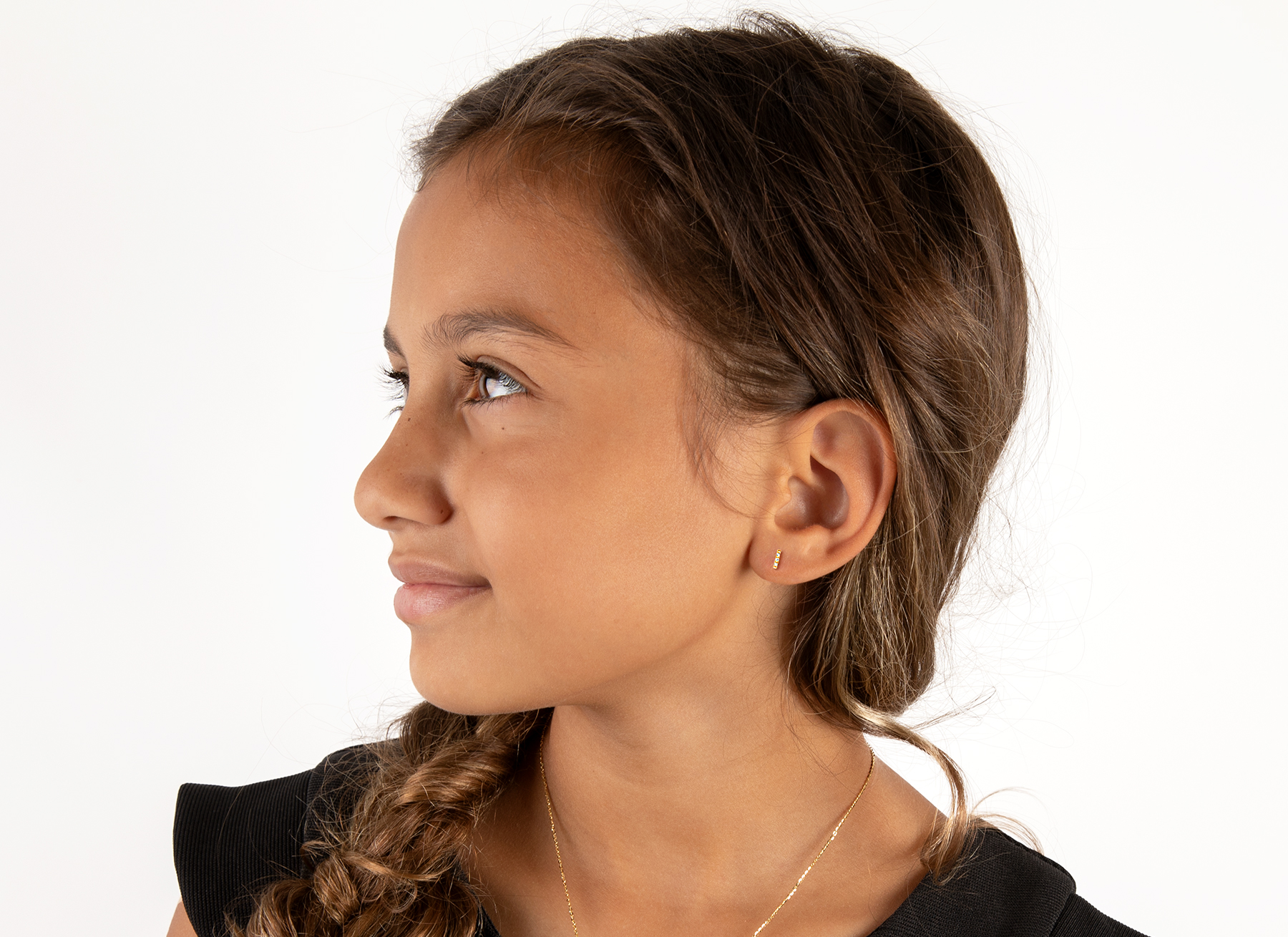 Earring Shown on 8 Year Old Girl