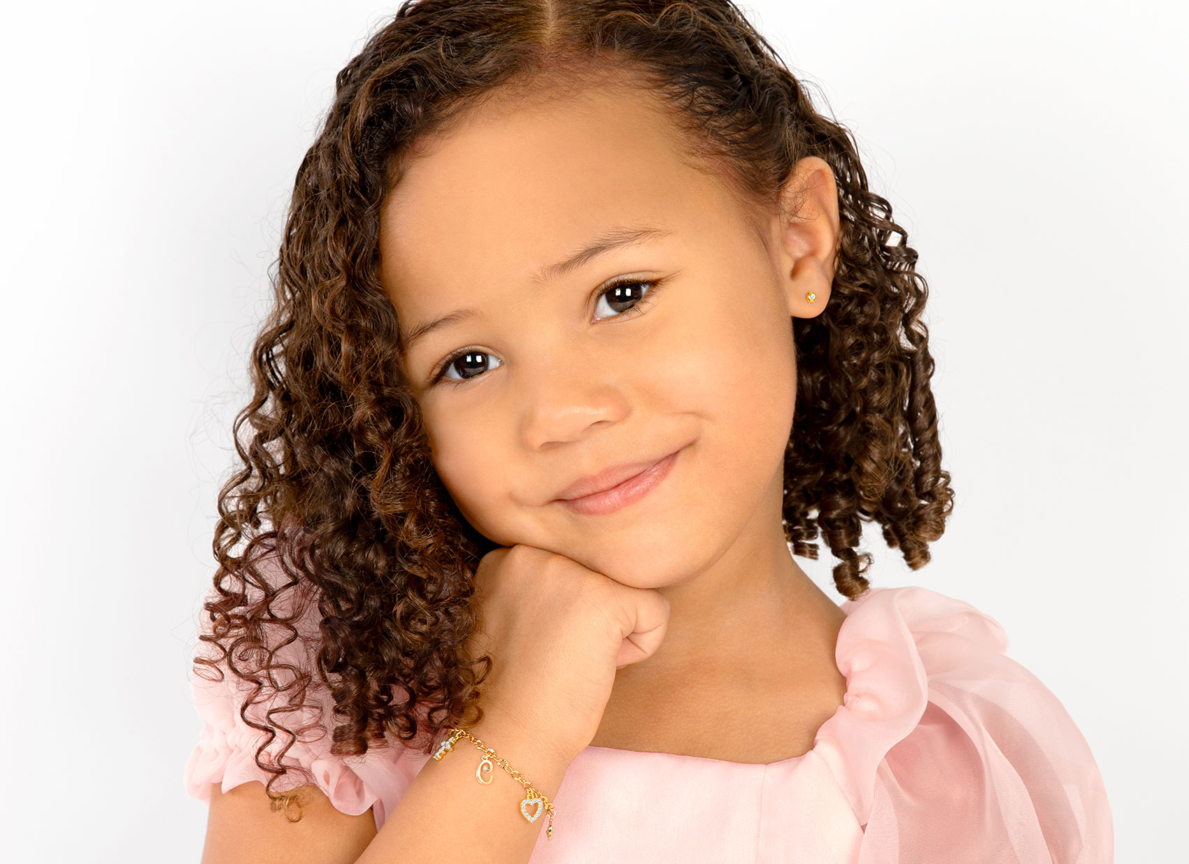 Example Bracelet Shown on 4 Year Old Girl