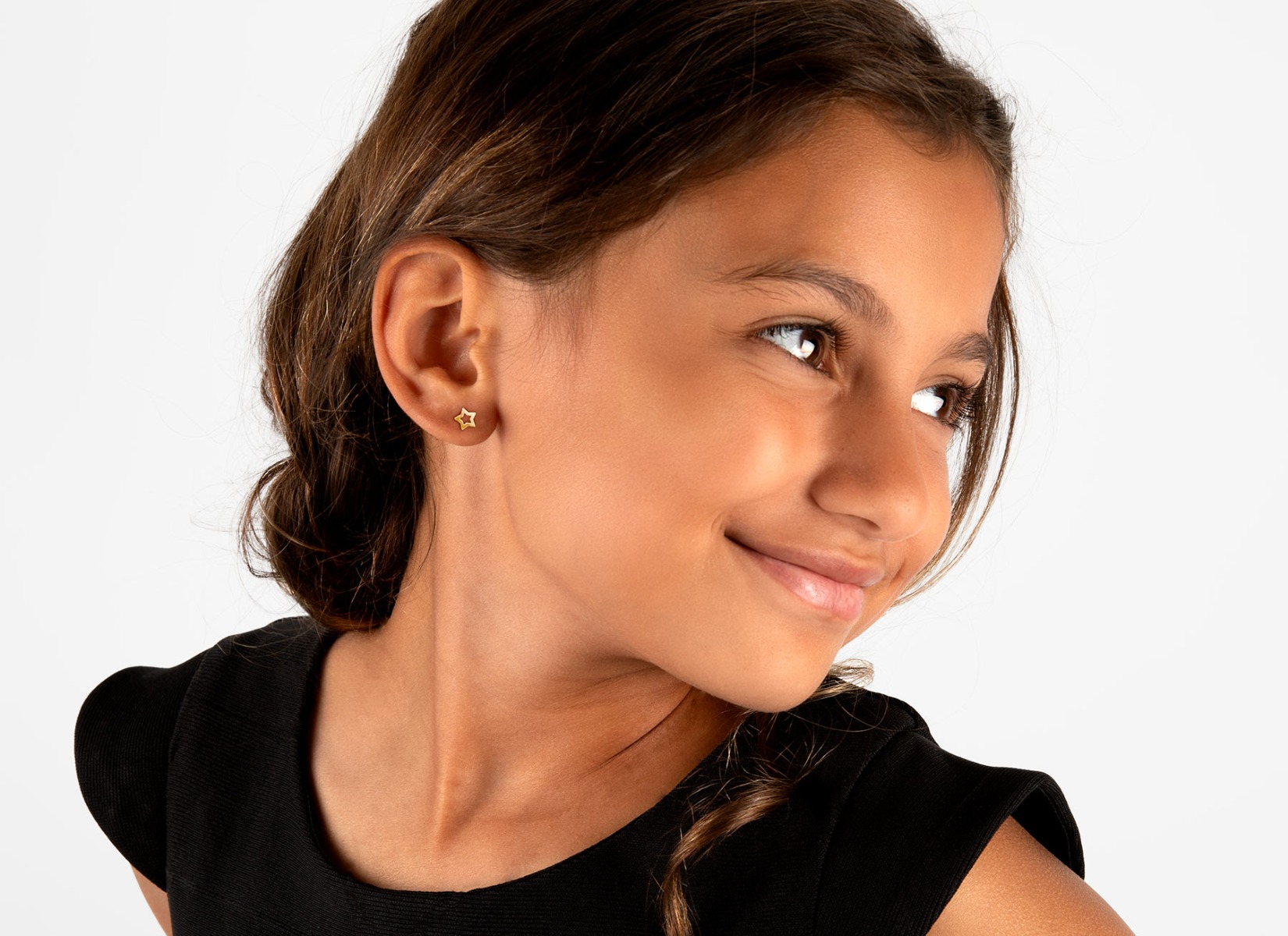 Earring Shown on 8 Year Old Girl