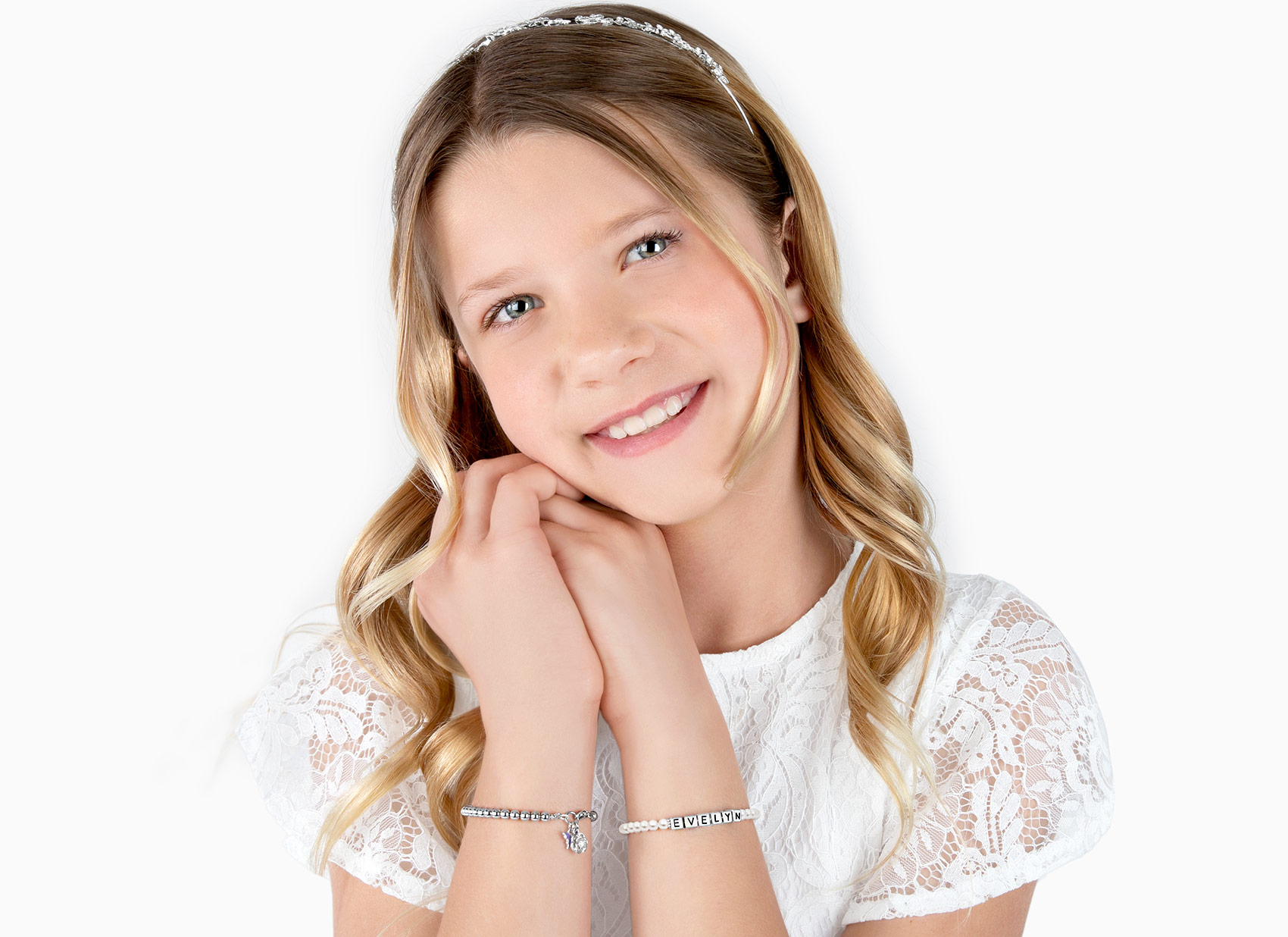 Example Bracelet Shown on 11 Year Old Girl