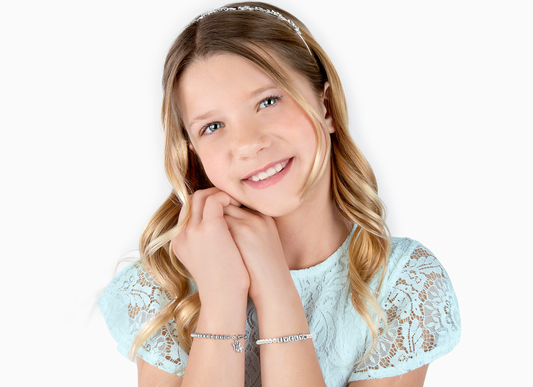 Example Bracelet Shown on 11 Year Old Girl