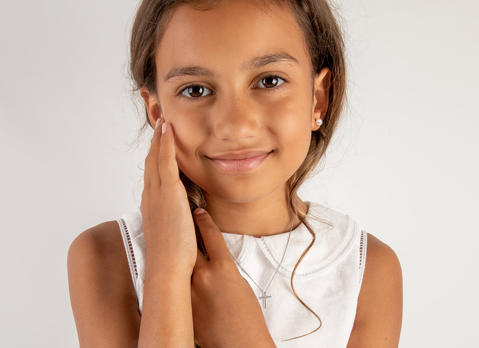 Necklace Shown on 8 Year Old Girl